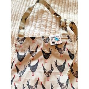 NEW Now Designs Chicken Scratch Cotton Chef's Apron, Chicken Print, 28"x32" CUTE